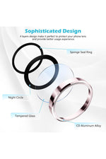 Load image into Gallery viewer, İphone 15/iphone 15 Plus Uyumlu Kamera Lens Koruyucu Dayanıkl Renkli Metal Temperli Cam Koruma