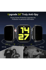 Load image into Gallery viewer, Apple Watch 40mm Uyumlu Kılıf Ekran ve Kasa Koruma Hayalet/Privacy Gizlilik Özellikli Kasa Koruyucu