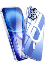 Load image into Gallery viewer, iPhone 14 Pro Max Uyumlu Kılıf Kamera Koruma Camı Ekran Koruyucu Şeffaf Magsafe Temperli Cam Koruma