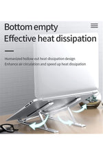 Load image into Gallery viewer, Kademeli Ayarlanabilir Metal Laptop Standı Macbook/notebook Katlanabilir Hafif Kaymaz Tablet Tutucu