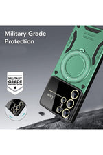 Load image into Gallery viewer, Samsung Galaxy S24 Ultra Uyumlu Kılıf Magsafe Standlı Kamera Lens Koruma Dayanıklı Renkli Tank Kapak