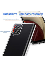 Load image into Gallery viewer, Samsung Galaxy A12 Uyumlu Kılıf 3d Kamera Korumalı Darbe Önleyici Şeffaf Transparan Esnek Silikon