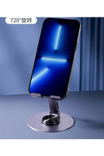 Load image into Gallery viewer, Yüksek Kaliteli Metal Katlanabilir 360 Dönebilen Ayarlanabilr Telefon Tutucu Masa Üstü Tablet Standı