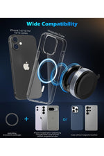 Load image into Gallery viewer, iPhone 12-13-14-15-16 Plus-16-17 Pro Max Uyumlu Magsafe Vantuzlu Mıknatıslı Araç Içi Telefon Tutucu