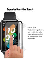 Load image into Gallery viewer, Huawei Band 7 Uyumlu Tam Kaplayan Darbelere Karşı Dayanıklı Kırılmaz Cam Nano Ekran Koruyucu