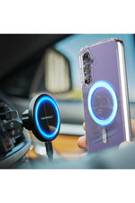 Load image into Gallery viewer, Samsung Galaxy S23 Fe Uyumlu Kılıf Kamera Çıkıntılı Şeffaf Magsafe Kablosuz Şarj Destekli Kapak