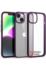 Load image into Gallery viewer, iPhone 13 Uyumlu Kılıf Kamera Çevresi Metal Sararmaya Karşı Dayanıklı Koruyucu Silikon Kapak