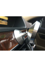 Load image into Gallery viewer, Tüm Cihazlara Uyumlu Mıknatıslı Telefon Tutacağı Gümüş Araç Içi Telefon Tutucu Masaüstü için Uygun