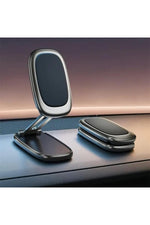 Load image into Gallery viewer, Tüm Telefonlarla Uyumlu Araç içi Telefon Tutucu Güçlü Mıknatıslı Dönebilen Ayarlanabilir Katlanabilr