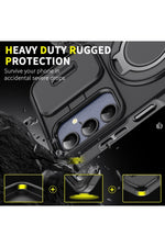 Load image into Gallery viewer, Samsung Galaxy A36 Uyumlu Kılıf Kamera Korumalı Sürgülü 360 Dönebilen Magsafe Stand Tank Kapak