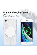 Load image into Gallery viewer, iPhone 7 Uyumlu Kılıf Kamera Çıkıntılı Şeffaf Magsafe Kablosuz Şarj Destekli Kapak