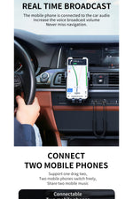 Load image into Gallery viewer, Mikrofonlu Araç Bluetooth Kiti Usb 3.5mm Aux Bluetooth Çevirici Dönüştrücü Hd Ses Kalite Arama/müzik