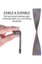 Load image into Gallery viewer, Xiaomi Mi Band 7 Pro Uyumlu Kordon Ayarlanabilir Mıknatıslı Metal Hasır Manyetik Paslanmaz Kordon