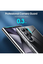 Load image into Gallery viewer, Samsung Galaxy S24 Ultra Uyumlu Kılıf 3D Kamera Koruma Darbe Önleyici Şeffaf Renksiz Silikon Kapak