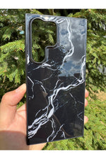 Load image into Gallery viewer, Samsung Galaxy S23 Ultra Uyumlu Kılıf Parlak Mermer Desenli Kamera Kenar Koruyuculu Arka Kapak