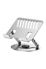 Load image into Gallery viewer, Dönebilen Yüksek Kaliteli Katlanabilir Ayarlanabilir Metal Masa Üstü Tablet Macbook Laptop Standı