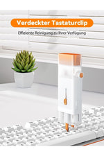 Load image into Gallery viewer, Çok Fonksiyonlu Katlanabilr Telefon Standı Telefon/Airpods/Kulaklk/PC/Klavye Temizleme Temizlik Kiti