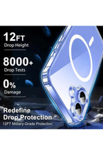 Load image into Gallery viewer, iPhone 16 Plus Uyumlu Kılıf Kamera Çıkıntılı Şeffaf Magsafe Kılıf Kablosuz Şarj Destekli Kapak