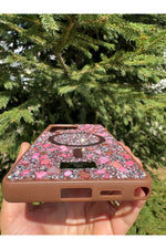 Load image into Gallery viewer, Samsung Galaxy S25 Ultra Uyumlu Taşlı Magsafe Kılıf Parlak Taşlı Smli Koruyucu Kablosuz Şarj Silikon