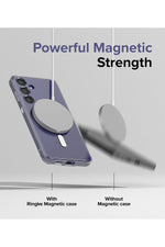 Load image into Gallery viewer, Samsung Galaxy S24 Uyumlu Kılıf Kamera Çıkıntılı Şeffaf Magsafe Kablosuz Şarj Destekli Kapak