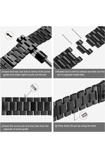 Load image into Gallery viewer, Apple Watch 9 8 7 6 5 4 3 2 1 Se 38mm/40mm/41mm Uyumlu Kordon Ayarlanabilir Parlak Metal Paslanmaz