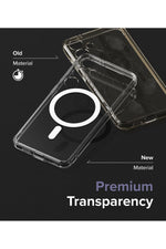 Load image into Gallery viewer, Samsung Galaxy S24 Uyumlu Kılıf Kamera Çıkıntılı Şeffaf Magsafe Kablosuz Şarj Destekli Kapak