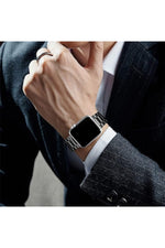 Load image into Gallery viewer, Apple Watch 9 8 7 6 5 4 3 2 1 Se 38mm/40mm/41mm Uyumlu Kordon Ayarlanabilir Parlak Metal Paslanmaz