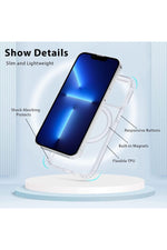 Load image into Gallery viewer, iPhone 7 Plus Uyumlu Kılıf Kamera Çıkıntılı Şeffaf Magsafe Kablosuz Şarj Destekli Kapak