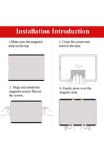 Load image into Gallery viewer, iPad 10.2 Uyumlu Ekran Koruyucu Kolay Kullanılabilir Manyetik Paper Like Kağıt Hissi Çizim Koruyucu