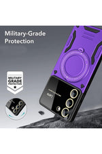 Load image into Gallery viewer, Samsung Galaxy S23 Plus Uyumlu Kılıf Magsafe Standlı Kamera Lens Korumalı Dayanklı Renkli Tank Kapak