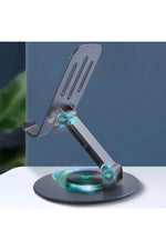 Load image into Gallery viewer, Yüksek Kaliteli Metal Katlanabilr 360 Dönebilen Ayarlanabilir Telefon Tutucu Masa Üstü Tablet Standı