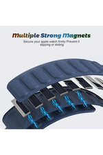 Load image into Gallery viewer, Apple Watch 9 8 7 6 5 4 3 2 1 Se 38mm/40mm/41mm Uyumlu Kordon Mıknatıslı Magnetli Deri Kordon