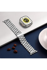 Load image into Gallery viewer, Apple Watch 9 8 7 6 5 4 3 2 1 Se 38mm/40mm/41mm Uyumlu Kordon Ayarlanabilir Parlak Metal Paslanmaz