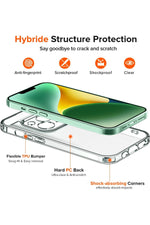 Load image into Gallery viewer, iPhone 15 Uyumlu Şeffaf Kılıf Kamera Çıkıntılı Koruyucu Slim Renksiz İnce Esnek Silikon Kapak