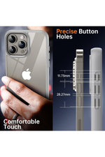 Load image into Gallery viewer, iPhone 15 Pro Max Uyumlu Kılıf Kamera Çevresi Metal Sararmaya Karşı Dayanıklı Koruyucu Silikon Kapak