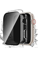 Load image into Gallery viewer, Apple Watch 44mm Uyumlu Kılıf Ekran ve Kasa Koruma Hayalet/Privacy Gizlilik Özellikli Kasa Koruyucu