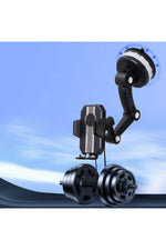Load image into Gallery viewer, Araç içi Telefon Tutucu Ayarlanabilir Uzayabilen 360 Dönebilen Vantuzlu Cam ve Torpido için Uygun