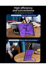 Load image into Gallery viewer, Samsung Galaxy S23 Plus Uyumlu Kılıf Magsafe Standlı Kamera Lens Korumalı Dayanklı Renkli Tank Kapak