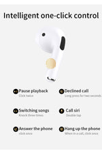 Load image into Gallery viewer, Samsung/iPhone Uyumlu Bluetooth Kulaklık Kulakiçi Kablosuz Kulaklık Beyaz ios ve Android Uyumlu
