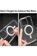 Load image into Gallery viewer, iPhone 7 Plus Uyumlu Kılıf Kamera Çıkıntılı Şeffaf Magsafe Kablosuz Şarj Destekli Kapak