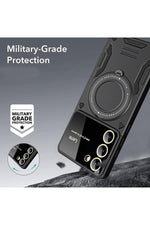 Load image into Gallery viewer, Samsung Galaxy S25 Plus/S24 Plus Uyumlu Kılıf Magsafe Standlı Kamera Lens Korumalı Renkli Tank Kapak