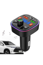 Load image into Gallery viewer, Bluetooth Araç Kiti Araç Fm Transmitter USB Type-C SD Kart MP3 PD Flash Için Uygun Çakmaklık Girişli