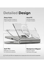 Load image into Gallery viewer, Samsung Galaxy Z Fold 6 Uyumlu Kılıf Kamera Çıkıntılı Şeffaf Magsafe Kablosuz Şarj Destekli Kapak