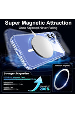 Load image into Gallery viewer, iPhone 14 Pro Max Uyumlu Kılıf Kamera Koruma Camı Ekran Koruyucu Şeffaf Magsafe Temperli Cam Koruma