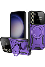 Load image into Gallery viewer, Samsung Galaxy S23 Plus Uyumlu Kılıf Magsafe Standlı Kamera Lens Korumalı Dayanklı Renkli Tank Kapak