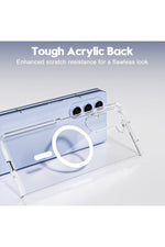 Load image into Gallery viewer, Samsung Galaxy Z Fold 5 Uyumlu Kılıf Kamera Çıkıntılı Şeffaf Magsafe Kablosuz Şarj Destekli Kapak