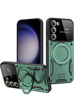 Load image into Gallery viewer, Samsung Galaxy S23 Plus Uyumlu Kılıf Magsafe Standlı Kamera Lens Korumalı Dayanklı Renkli Tank Kapak