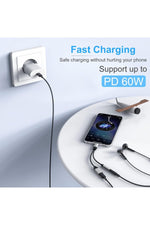 Load image into Gallery viewer, Samsung Xiaomi Uyumlu Type-c Kulaklık Çevirici Şarj Dönüştürücü Örgü Kablo Bluetooth Gerektirmez