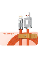 Load image into Gallery viewer, USB To Lightning 120W 6A Turbo Hızlı Şarj ve Data Kablosu Apple iPhone iOS Uyumlu Esnek Kopmaz