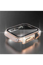 Load image into Gallery viewer, Apple Watch 45mm 7/8/9 Uyumlu Kılıf Ekran ve Kasa Koruyucu Parlak Büyük Taşlı Watch Kasa Koruma